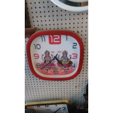 OkaeYa curve type wall clock red colour boder